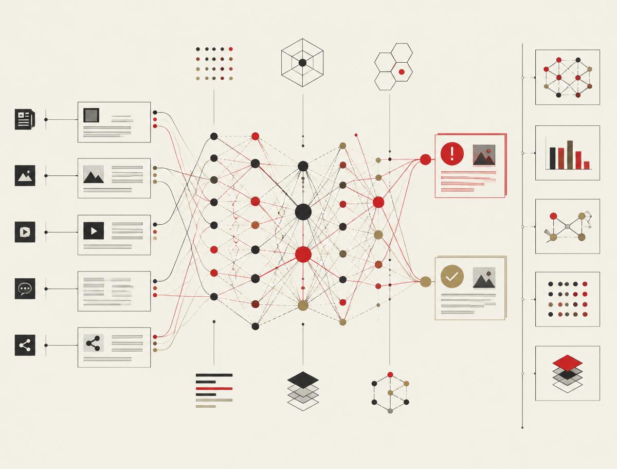 Disinformation detection system artwork